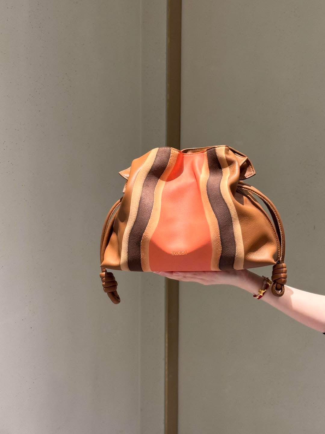 Flamenco Purse Landscape Medium Bag Pecan/Pink