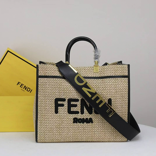 F Sunshine Staw Tote bag