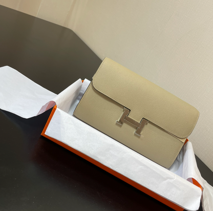 H Constance Long Wallet To Go Epsom Leather Light Beige