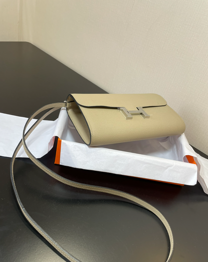 H Constance Long Wallet To Go Epsom Leather Light Beige