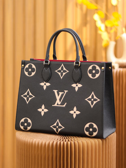 LV  OnTheGo MM Black/Beige