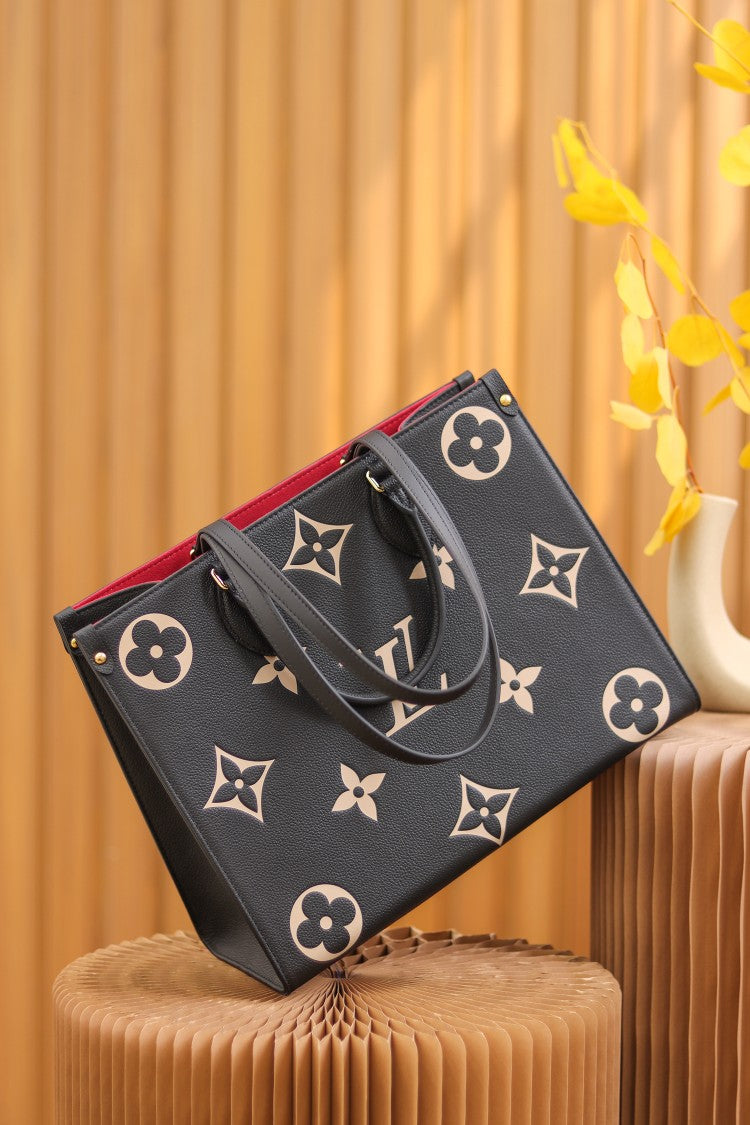 LV  OnTheGo MM Black/Beige