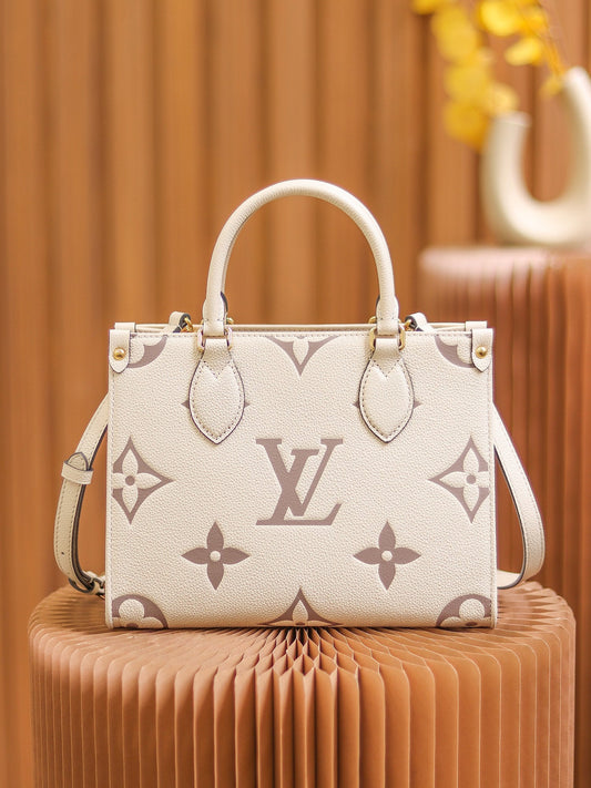 LV  OnTheGo PM Cream/Rose Pink