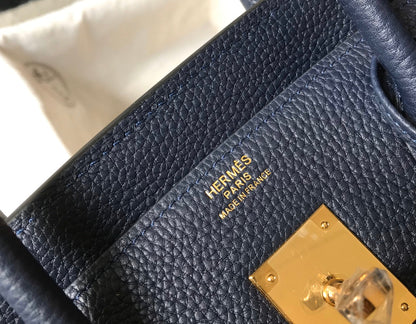 H Togo Leather Midnight Blue