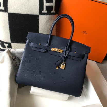 H Togo Leather Midnight Blue