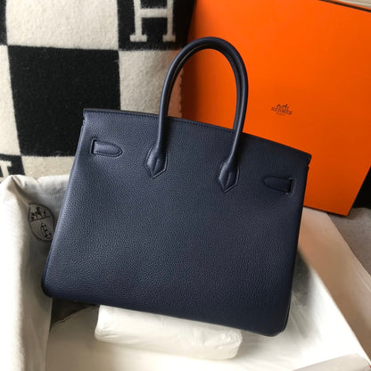 H Togo Leather Midnight Blue