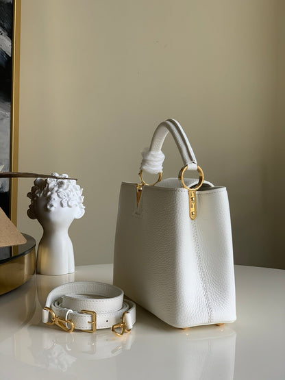 LV Capucines BB Snow