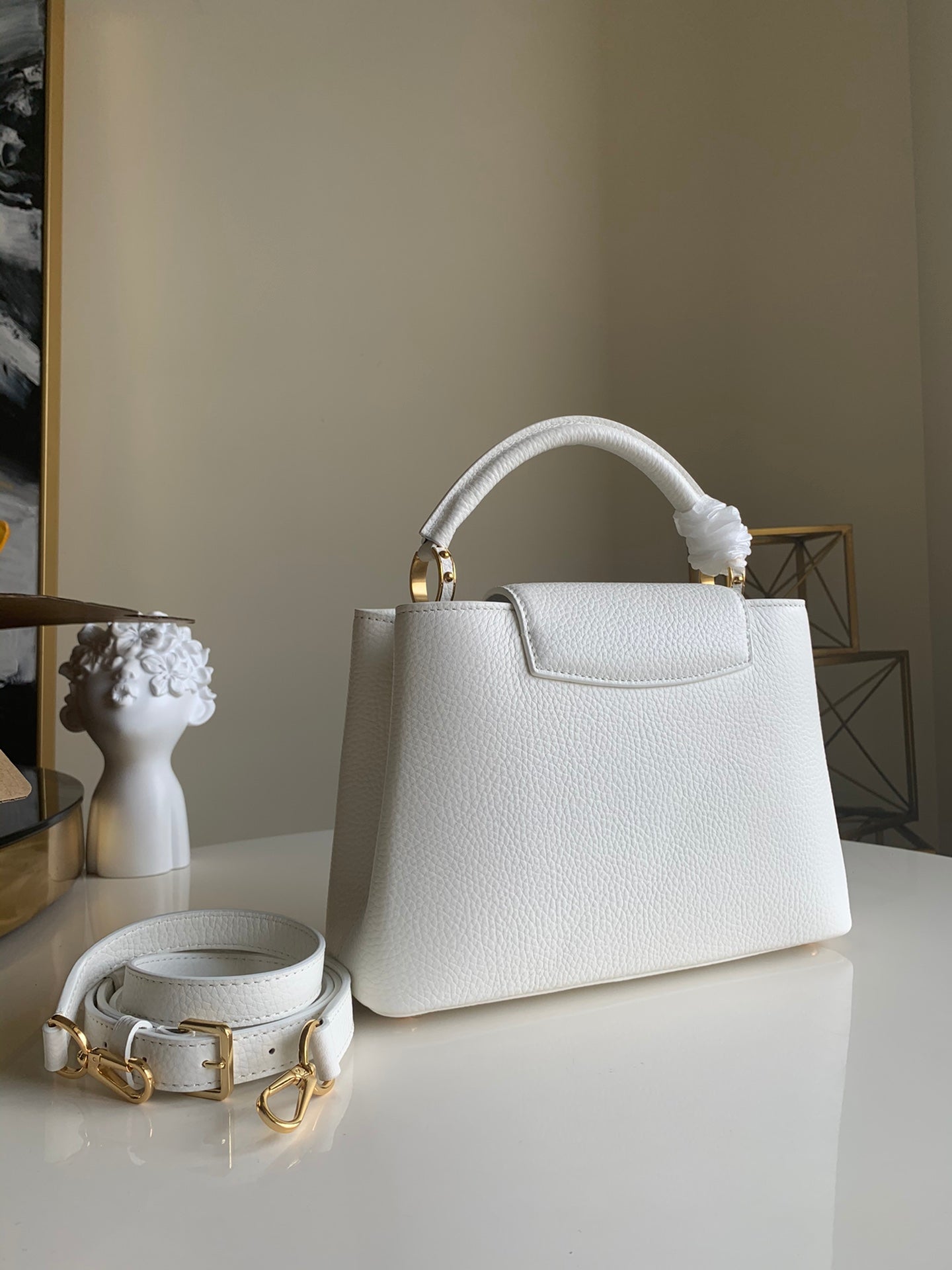 LV Capucines BB Snow