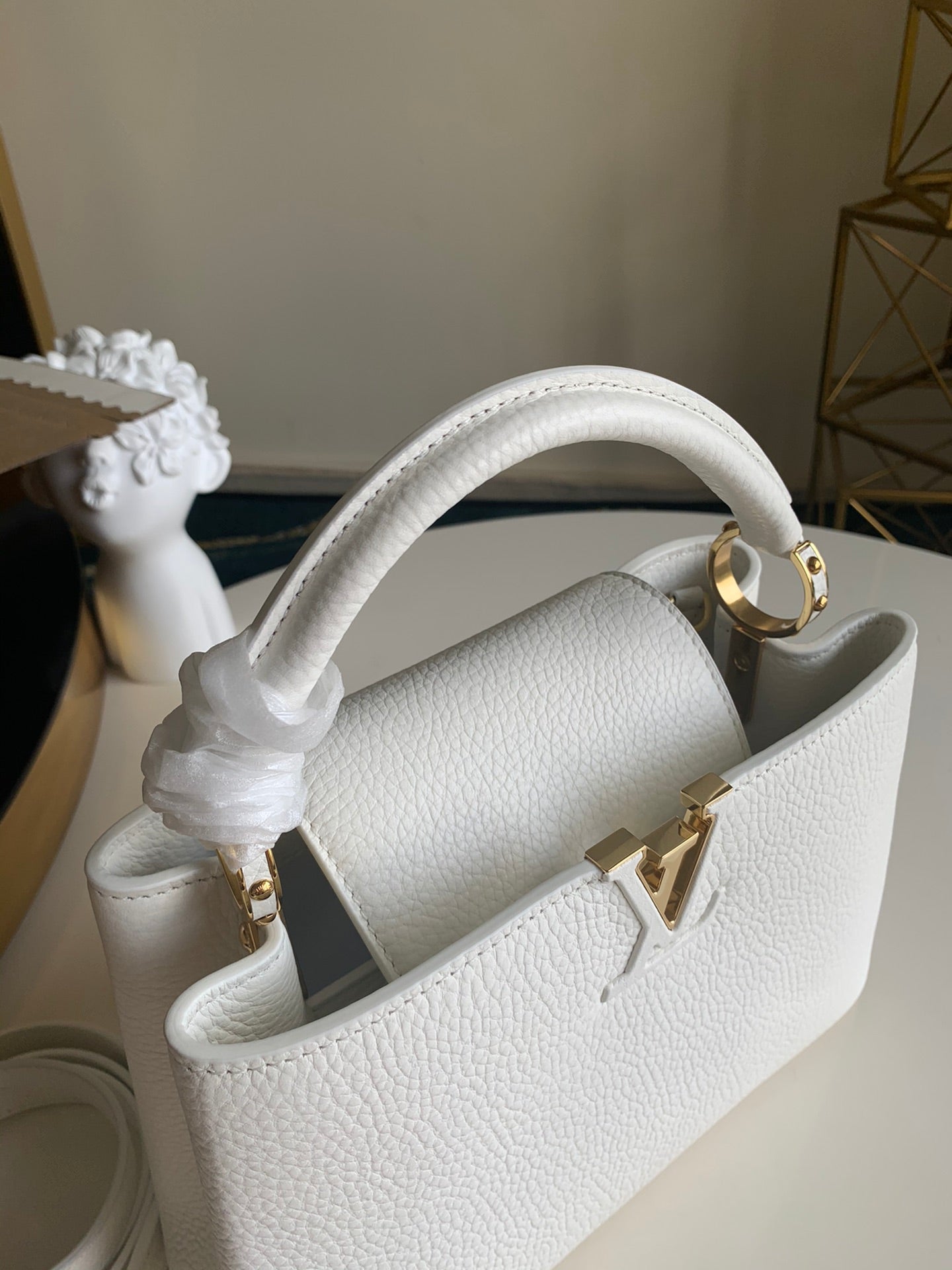 LV Capucines BB Snow