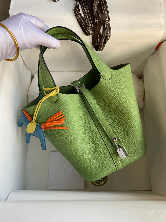 H Picotin Lock Bag Green