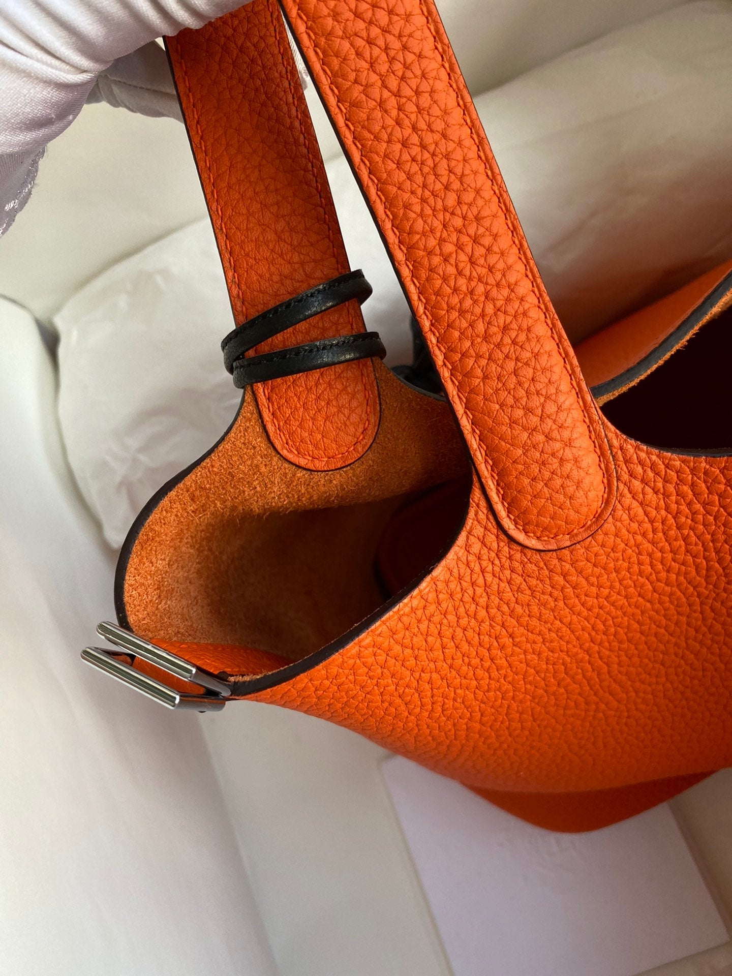 H Picotin Lock Bag Orange