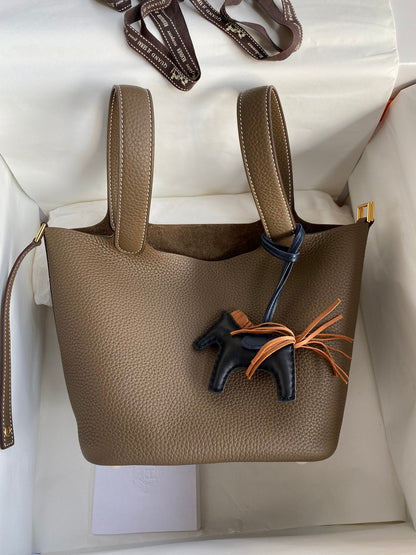 H Picotin Lock Bag Etoupe