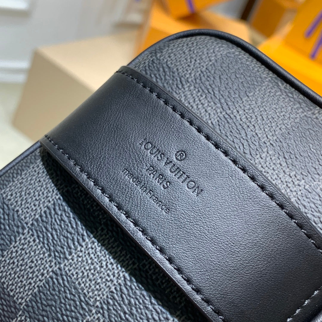LV Toiletry Pouch Damier Graphite