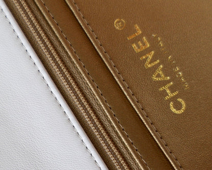 CC Classic Mini Flap Bag White