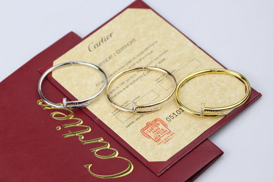 CARTIER Juste Un Clou Diamond Wrap Nail Bracelet