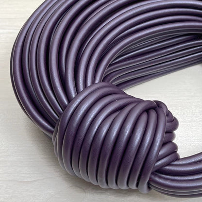 BV Double Knot Leather Bag Purple