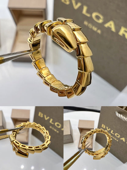 BULGARI Serpenti Viper 18kt Gold Ring