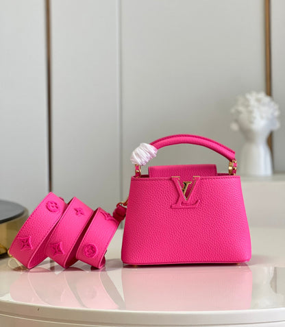LV Capucines Mini Fluo Pink