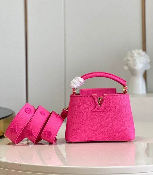 LV Capucines Mini Fluo Pink