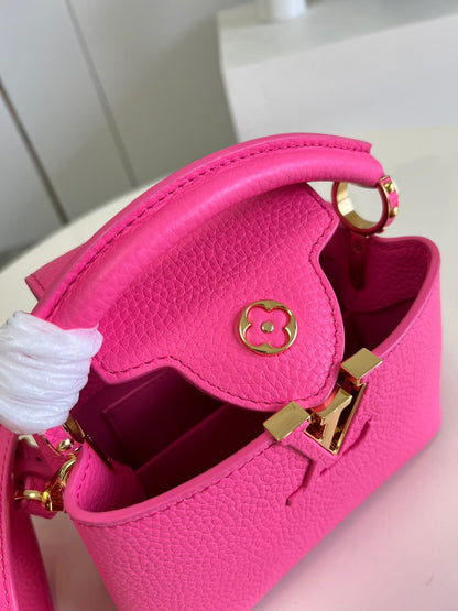 LV Capucines Mini Fluo Pink