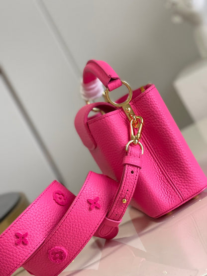 LV Capucines Mini Fluo Pink