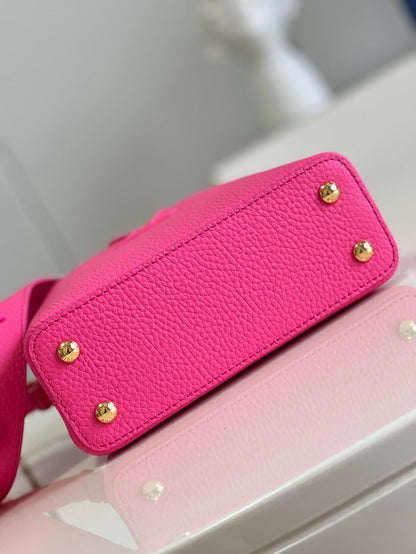 LV Capucines Mini Fluo Pink