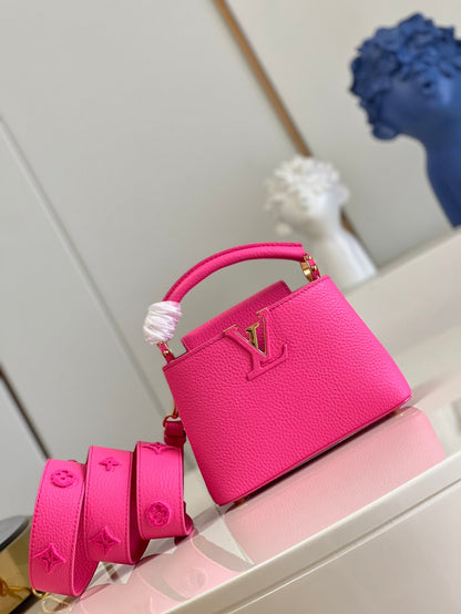 LV Capucines Mini Fluo Pink