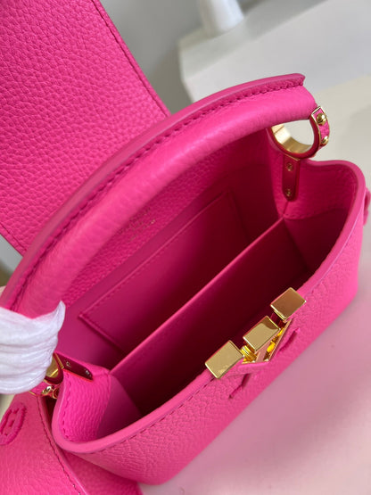 LV Capucines Mini Fluo Pink