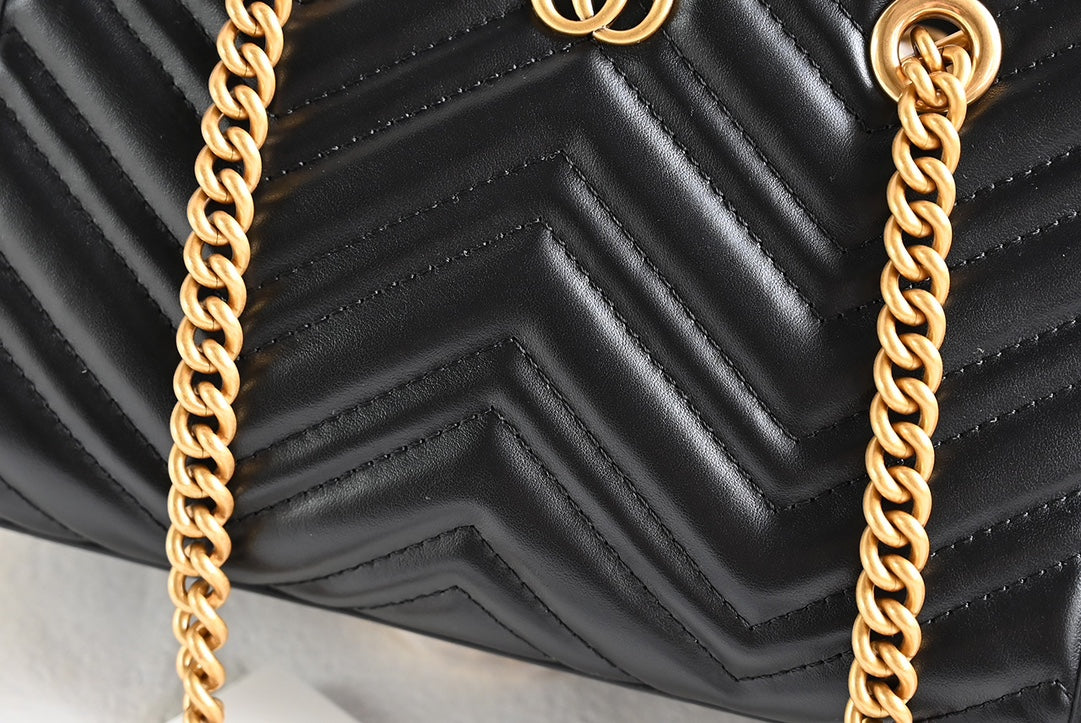 GUCCI Marmont GG Small Tote Black