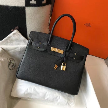 H Birkin Togo Leather Black