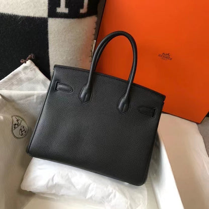 H Birkin Togo Leather Black