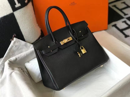 H Birkin Togo Leather Black