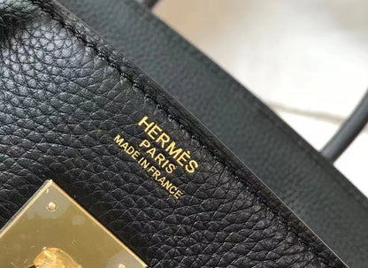H Birkin Togo Leather Black