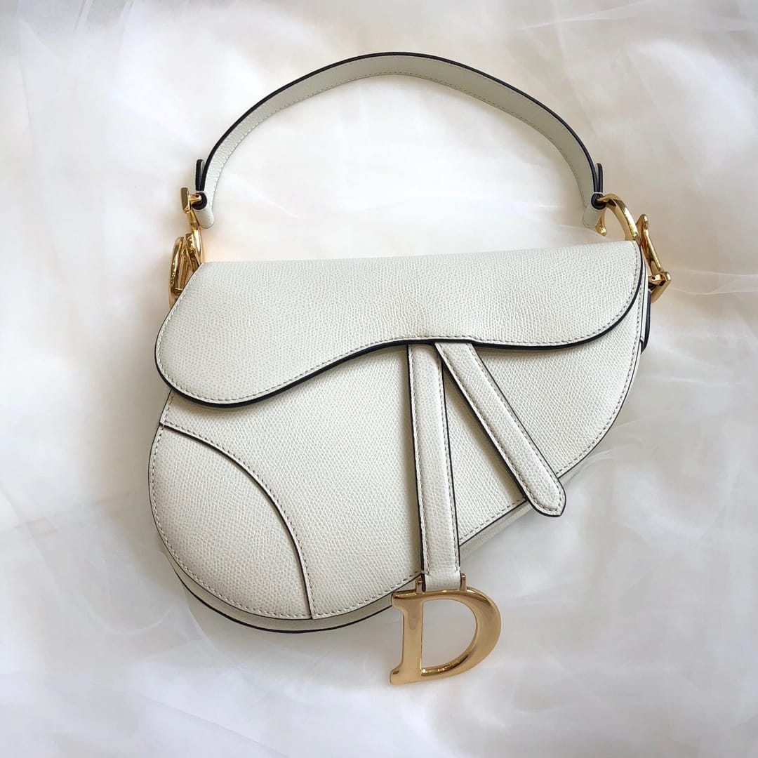D Saddle Bag White