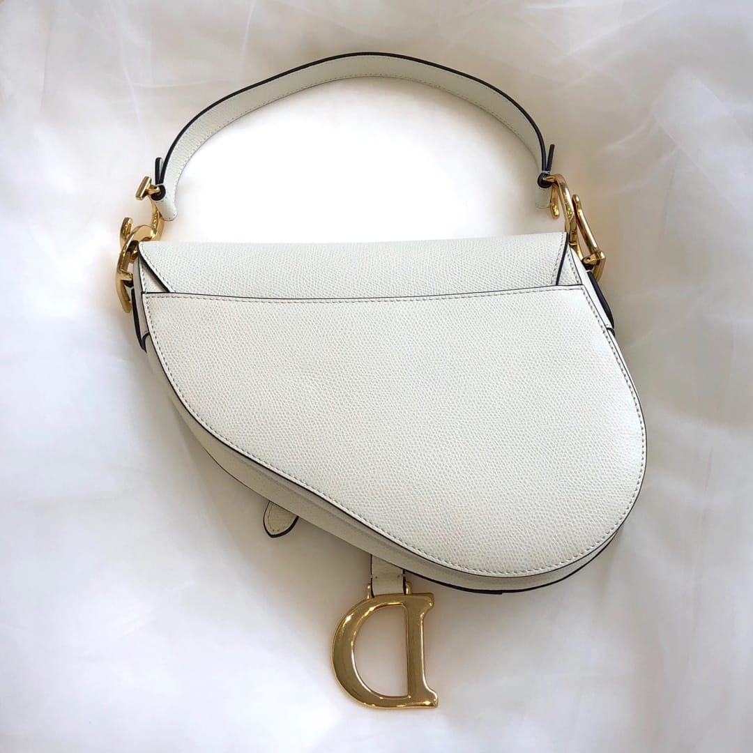 D Saddle Bag White