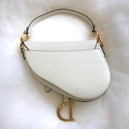 D Saddle Bag White