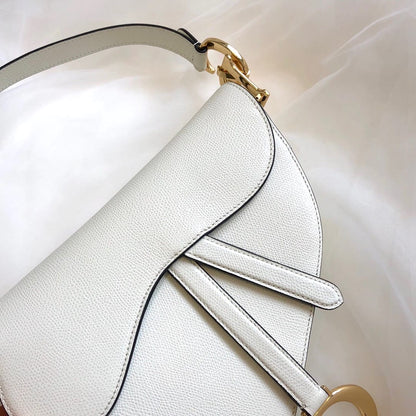 D Saddle Bag White