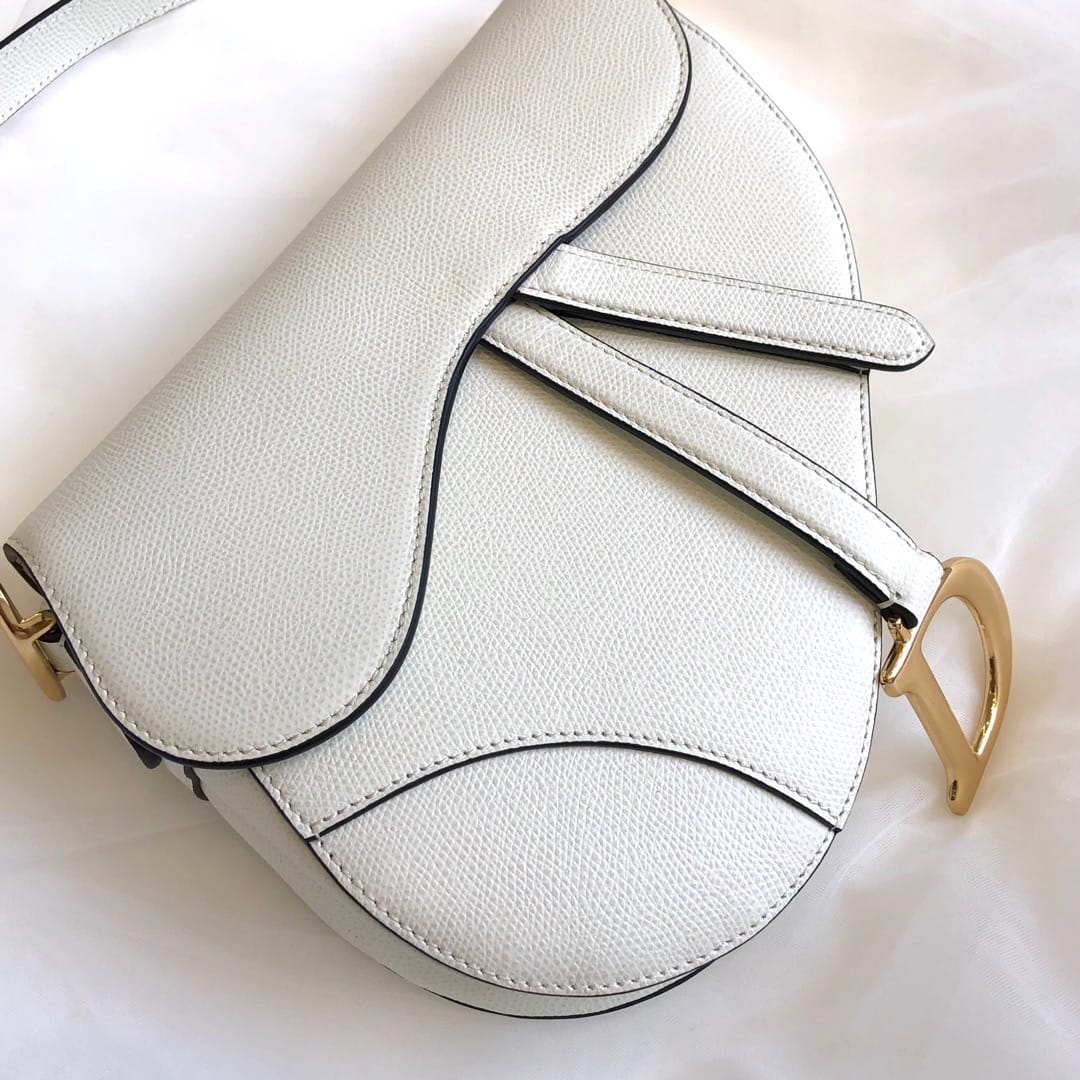 D Saddle Bag White