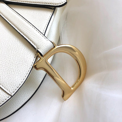 D Saddle Bag White