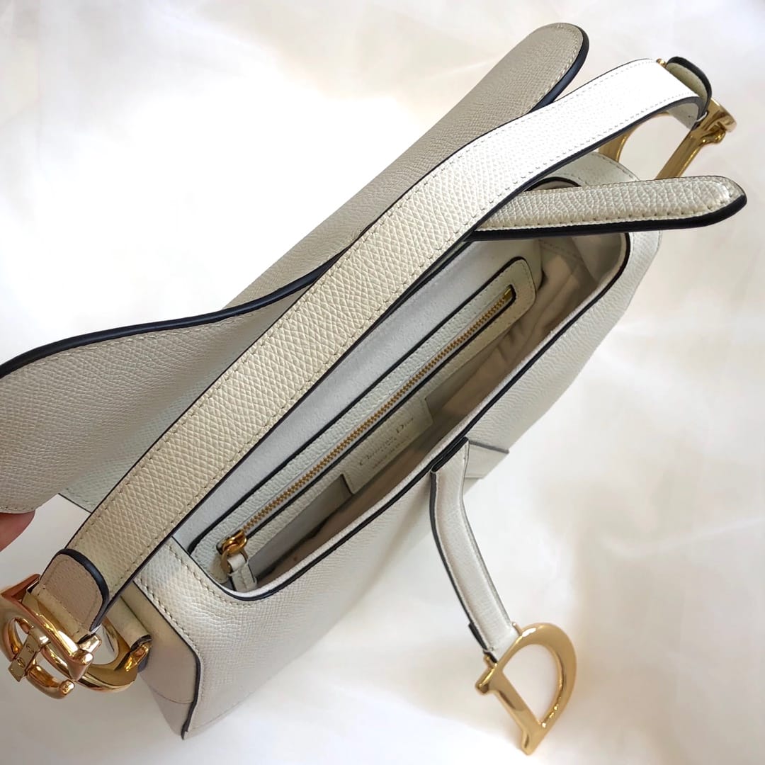D Saddle Bag White