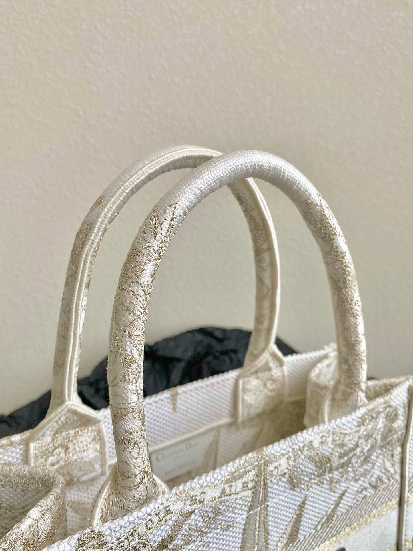 D Book Tote Small Dior Rêve d'Infini Embroidery with Gold-Tone Metallic Thread
