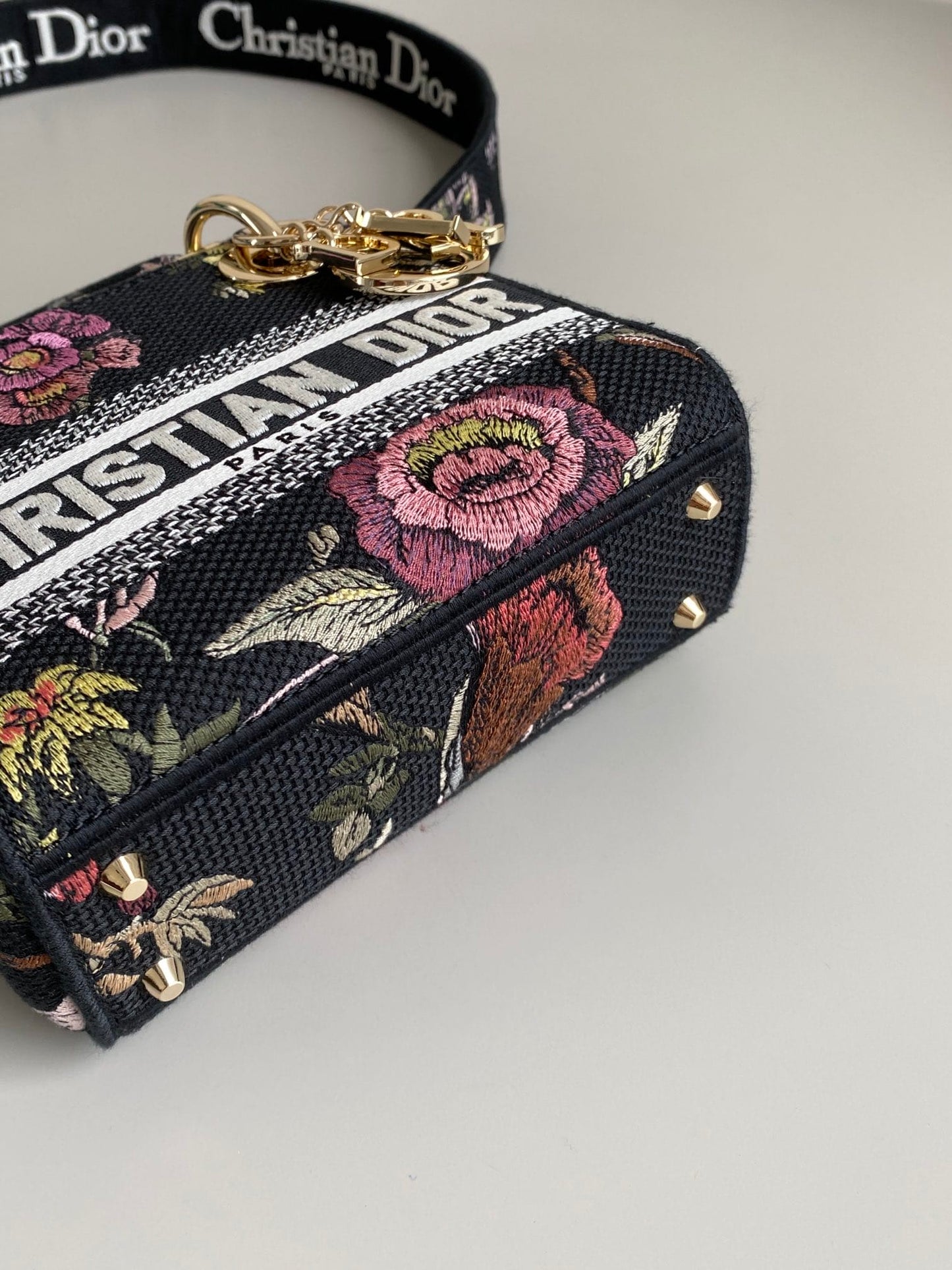Mini Lady D-Lite Bag Multicolor Jardin Botanique Embroidery