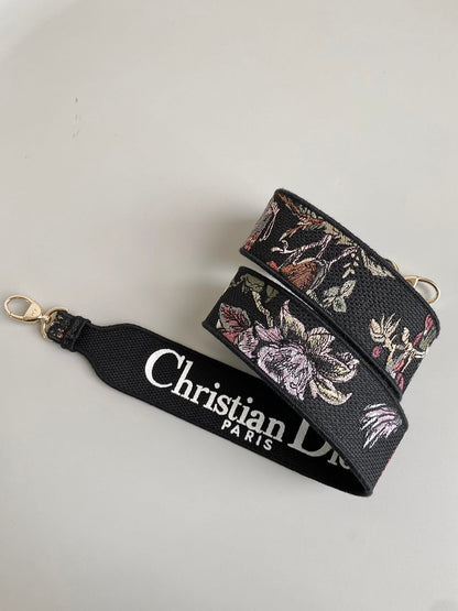 Medium Lady D-Lite Bag Multicolor Jardin Botanique Embroidery