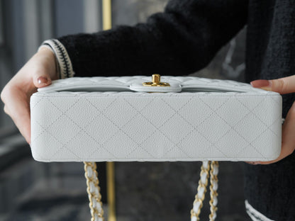 CC Classic Flap Bag White