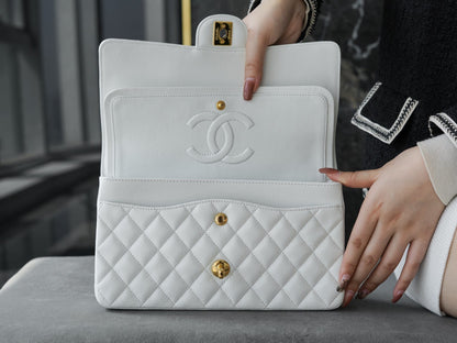 CC Classic Flap Bag White
