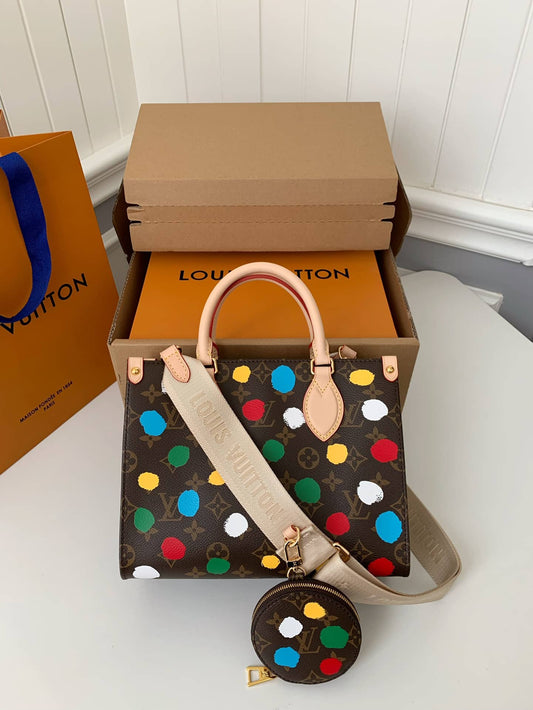 LV  x YAYOI KUSAMA OnTheGo PM Painted Dots