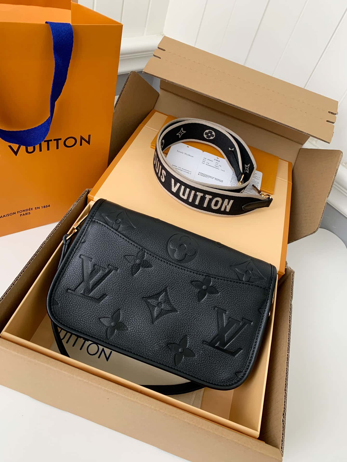 LV Diane Satchel Black