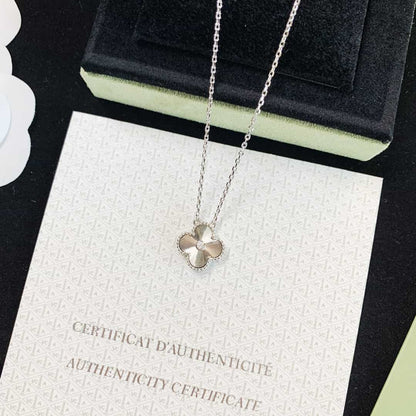 VAN CLEEFS & ARPELS Clover Necklace Limited Edition 925 Sterling Silver