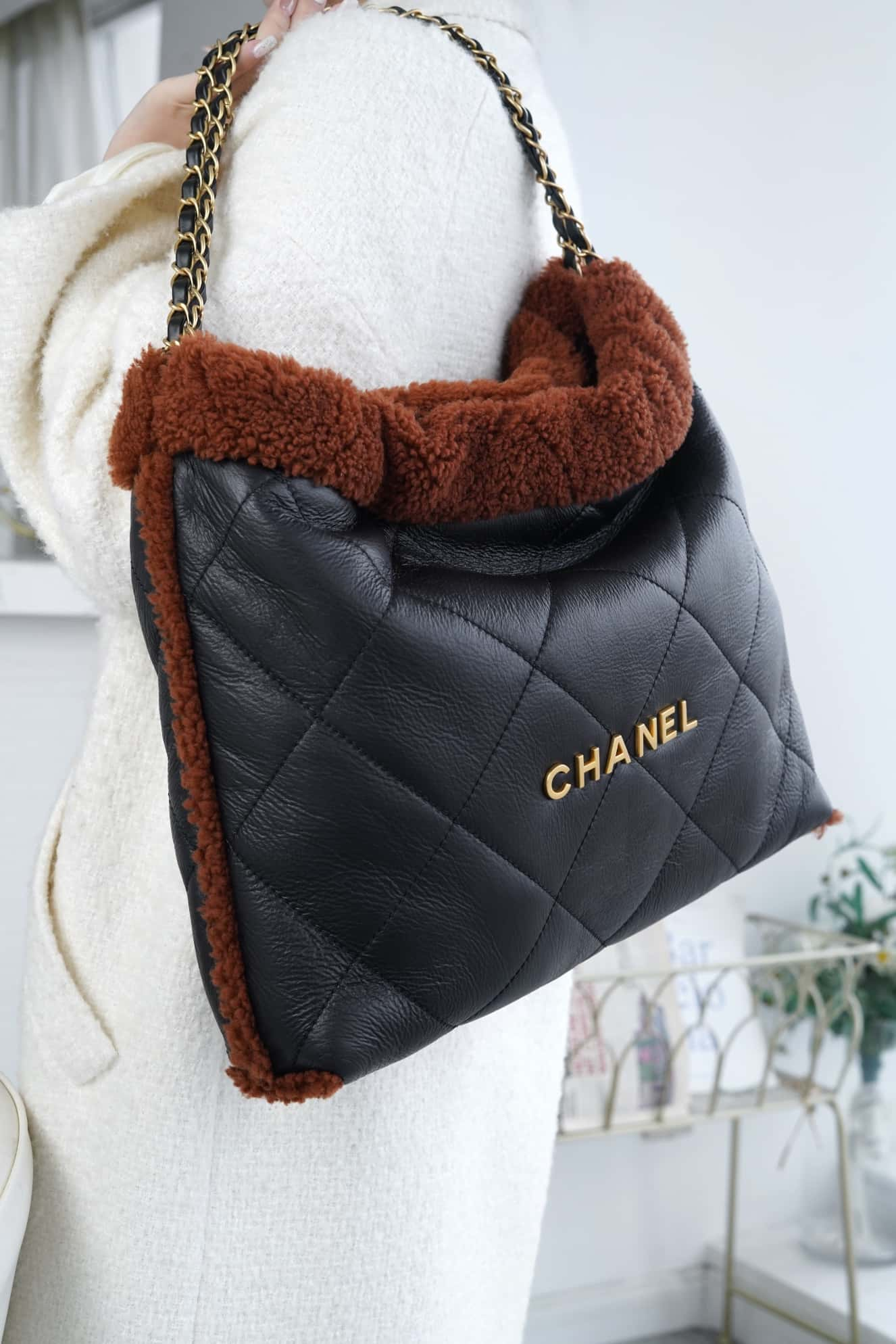 CHANEL Limited Seasonal Suede Lambskin Black