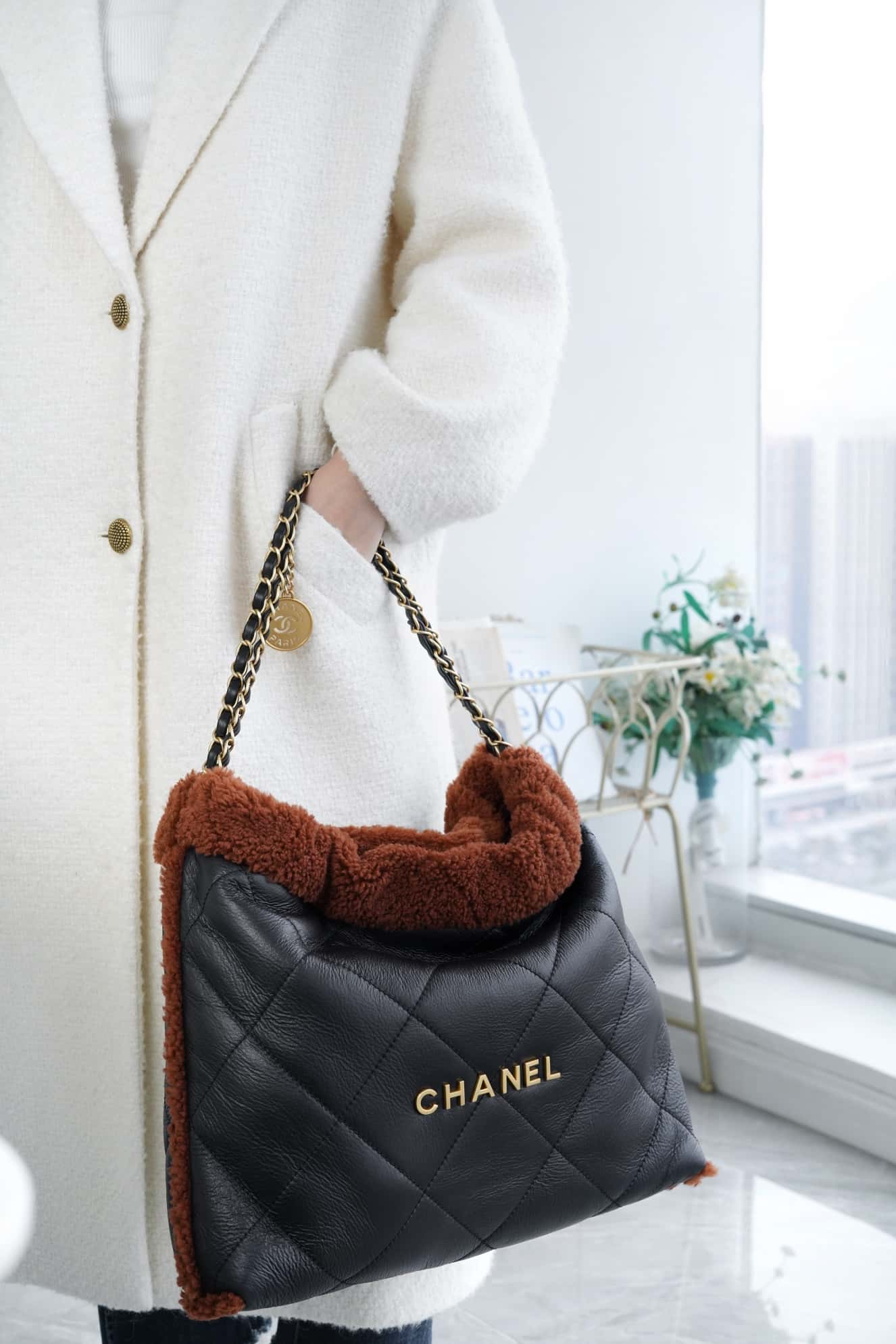 CHANEL Limited Seasonal Suede Lambskin Black